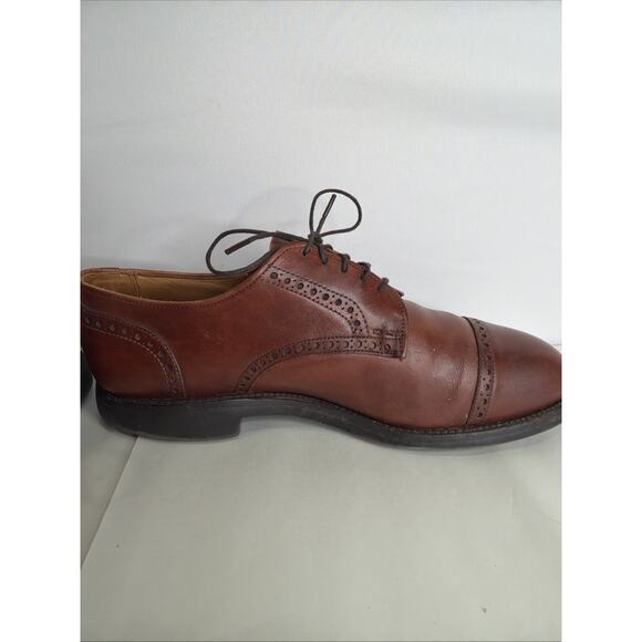 Allen Edmonds Mens Benton Cap Toe Oxford Shoes 8.5 D Chili Brown Leather Vibram main image 6